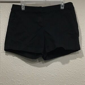J.Crew Factory Women’s 5” Classic Chino Shorts Size 8 Black Cotton Mid-Rise